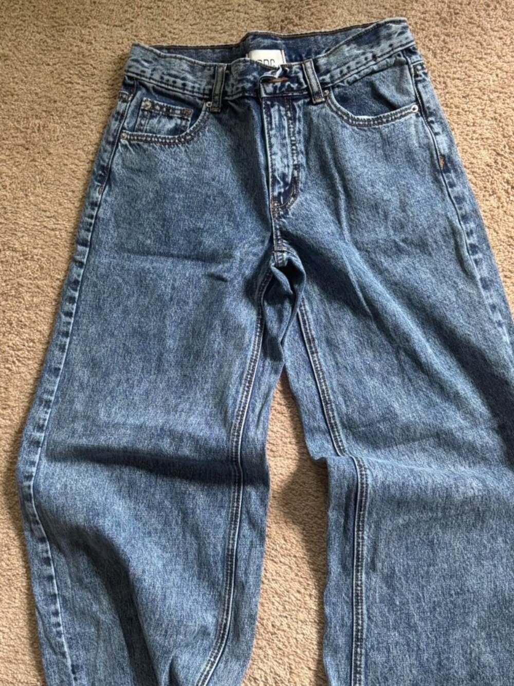 BDG Women's Blue and Navy Jeans